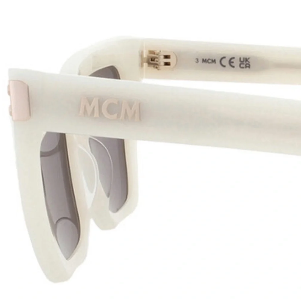 🤍 MCM Shiny White Butterfly Sunglasses – NWT includes crossbody bag